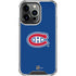 NHL Montreal Canadiens Solid Background iPhone 16 Pro Clear Case